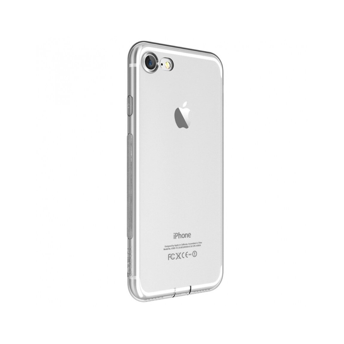 Carcasa protectie spate DEVIA din gel TPU pentru iPhone 7 Plus, transparent