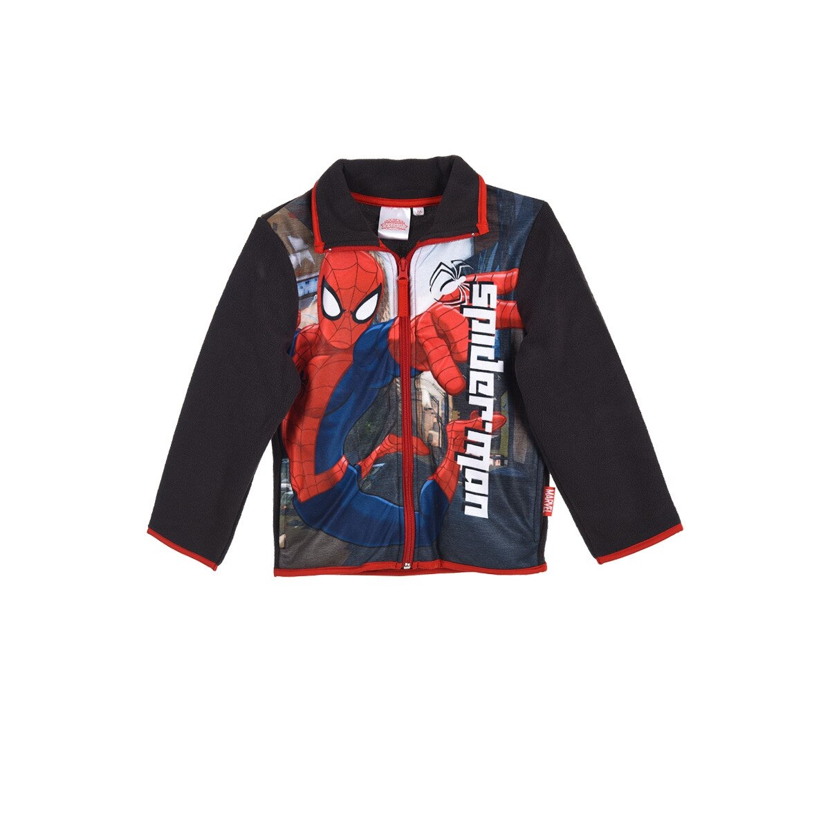 Hanorac polar Spiderman, 98 CM, Negru