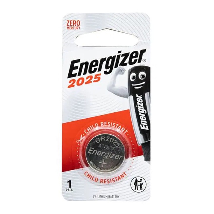 Бутонна батерия литиева ENERGIZER CR2025, 3V, 1 бр. в блистер