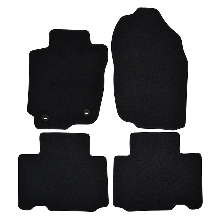 Set covorase din velur Premium negru, TOYOTA Rav4, 2013-2018, 4 buc