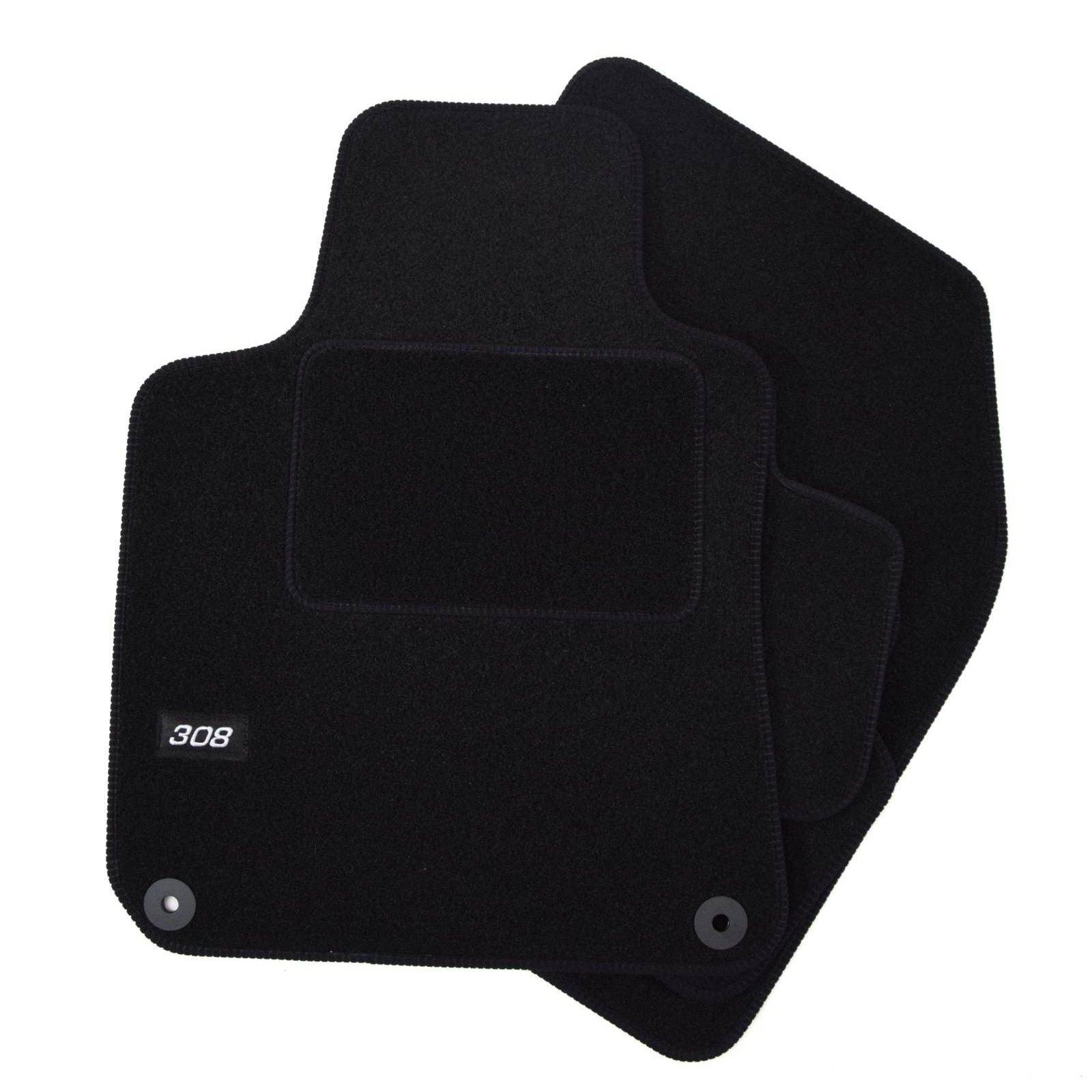 Set covorase din velur cu logo, Peugeot 308, 2013-2021, 4 buc - eMAG.ro