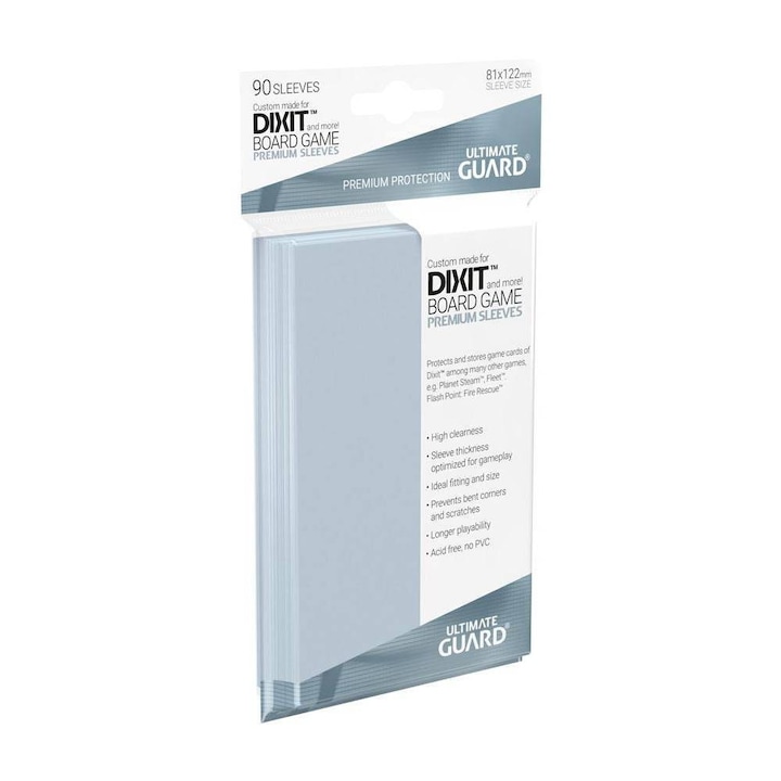 Társasjáték-tartozék, 90 Sleeves Ultimate Guard, prémium, puha ujjú Dixithez, 81 x 122 mm