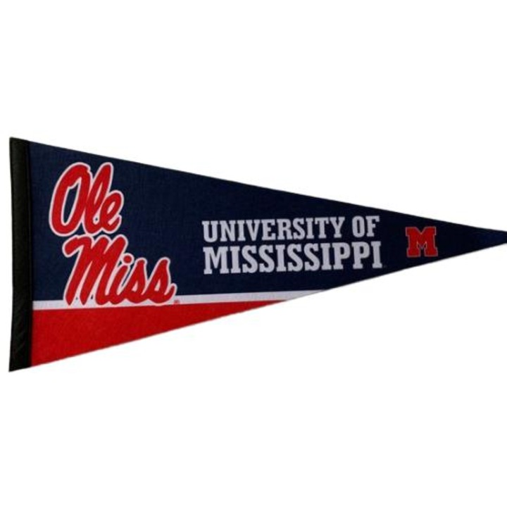 USArticlesEU University of Mississippi zászló, 31x72 cm, többszínű