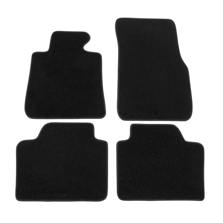 Set covorase din velur Premium negru, BMW Seria 3, 2012-2018, 4 buc
