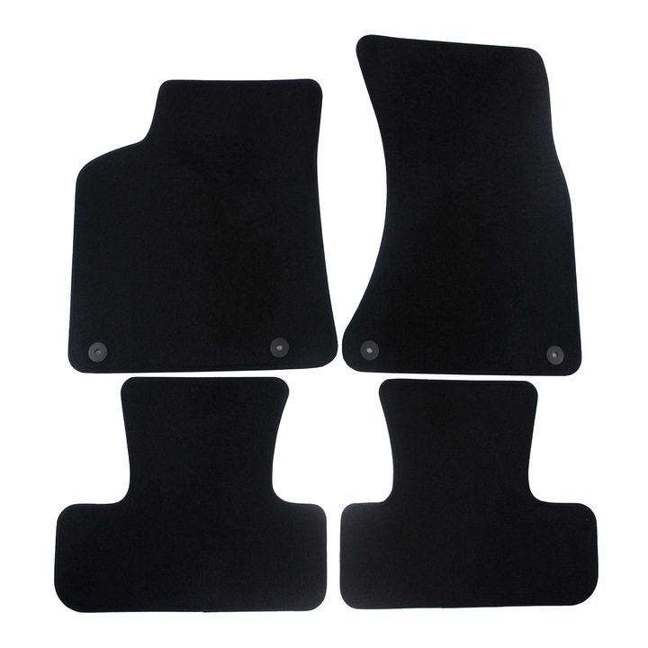 Set covorase din velur Premium negru, AUDI Q5, 2008-2017, 4 buc