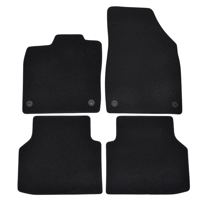 Set covorase din velur Premium negru, AUDI Q4 e-tron, 2021-, 4 buc