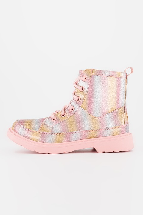 UGG, Бляскави боти с преливащ се десен, Розово/Сребрист, 37 EU