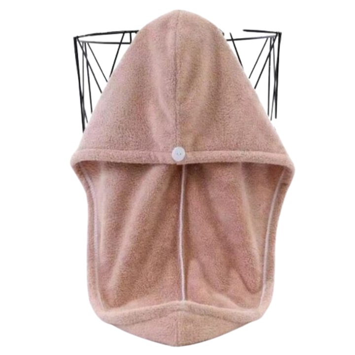 Prosop pentru uscarea parului, Disha, bej, 10 x 10 cm