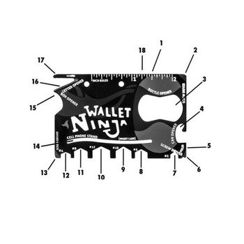 Unealta Card Multifunctionala 18 in 1 - Wallet Ninja Unealta Card Multifunctionala 18 in 1 - Wallet Ninja