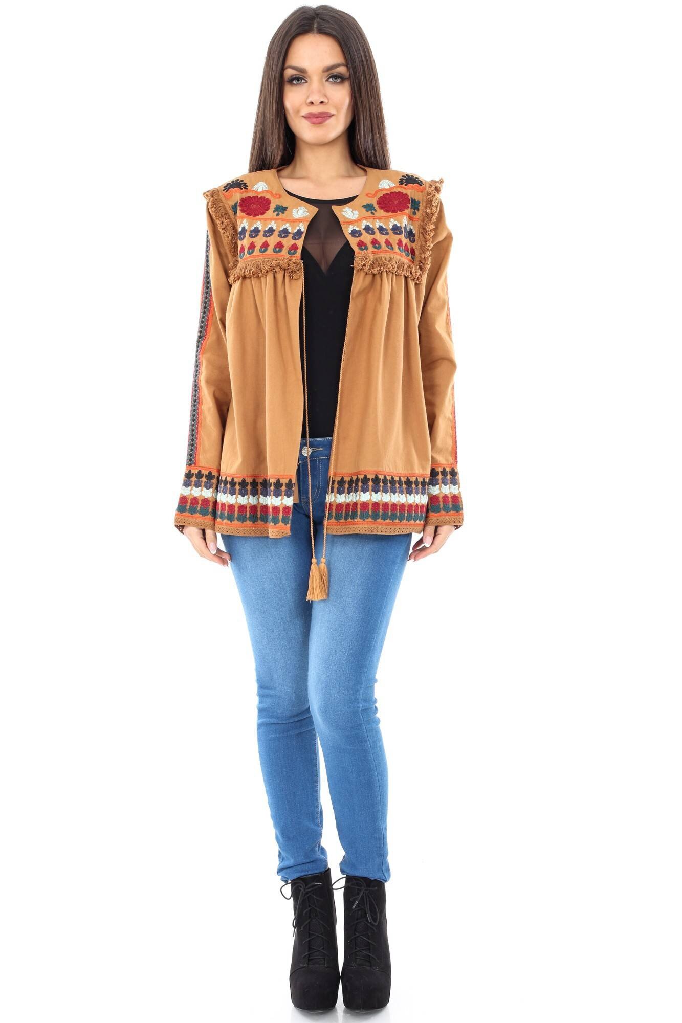 Blugi denim, ROH, casual cu talie joasa