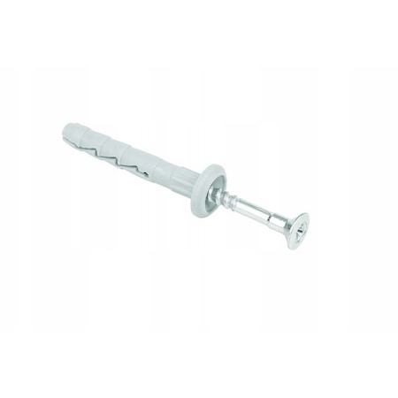 Set 200 dibluri Rigips Hammered, Otel/Plastic, 6x40 mm, Argintiu/Gri
