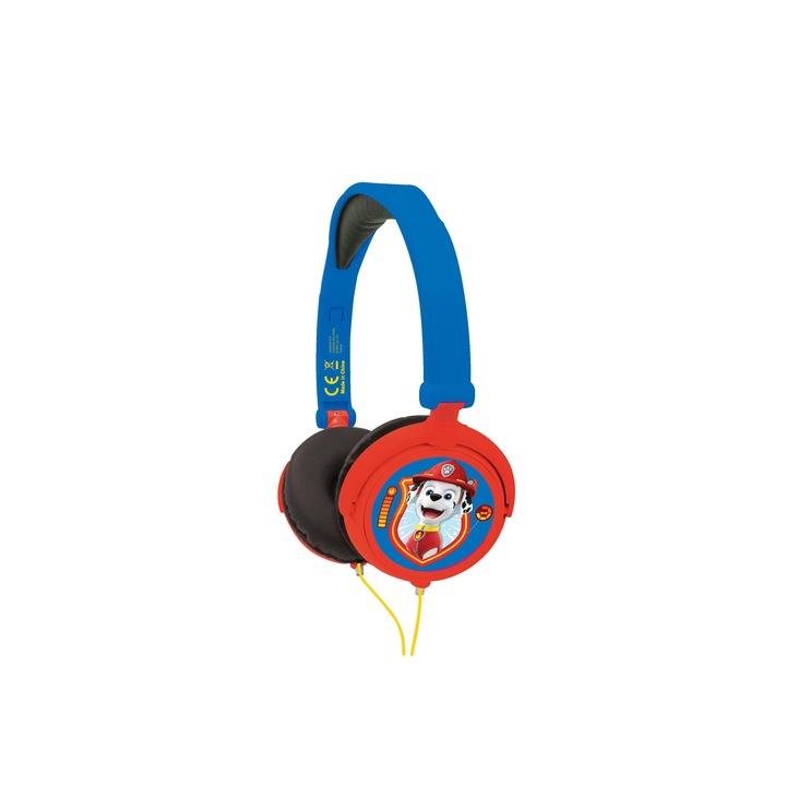 Сгъваеми жични слушалки Paw Patrol, Lexibook, 3,5 mm аудио жак, Multicolor