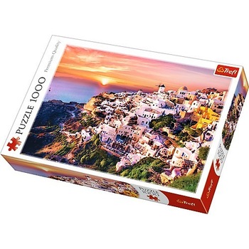 Puzzle Trefl, Apus In Santorini, 1000 piese Puzzle Trefl, Apus In Santorini, 1000 piese