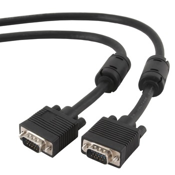 Cablu VGA Gembrid 2x Ferrita HQ, lungime 15 m Cablu VGA Gembrid 2x Ferrita HQ, lungime 15 m