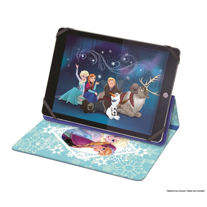 Husa universala tableta Frozen, Lexibook, Cauciuc, 7-10'', Multicolor