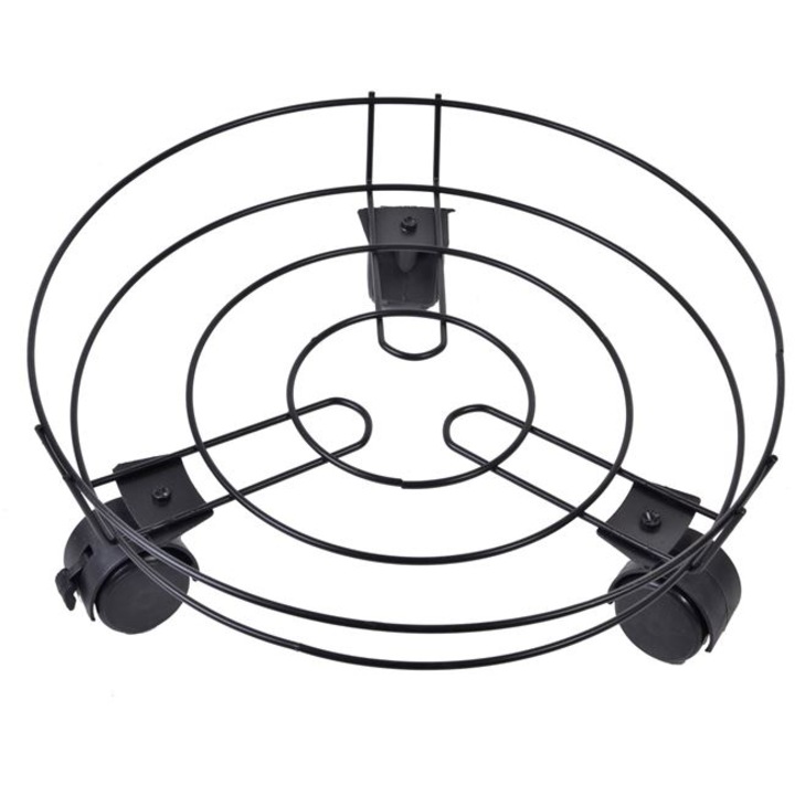 Suport metalic cu roti pentru ghiveci flori 30cm