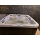 Jacuzzi de exterior Viskan spa, model Trollo, Seria S, dimensiuni 200x200 cm, cu acoperire termica si trepte de acces incluse