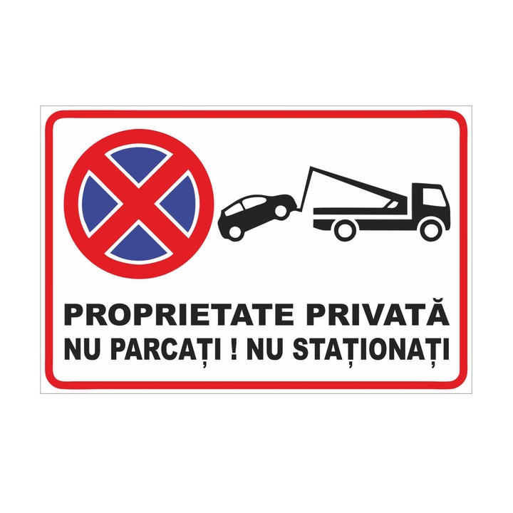 Placuta Parcare, 20x30cm, metalica by TRM - Proprietate Privata