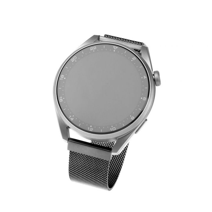 FIXED Mesh Strap for Smartwatch, Quick Release 18mm, Fekete, Okosóra kiegészítő