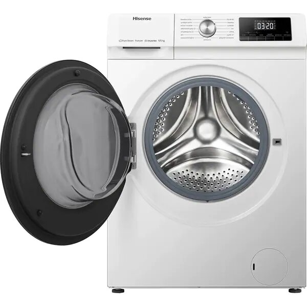 Masina de Spalat Rufe Frontala cu Uscator HISENSE WDQA9014EVJM, 9/6 kg, 1400rpm, Clasa A/D, Alb