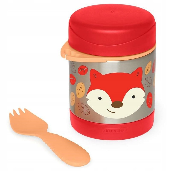 Set hranire, Skip Hop, Inox, 325 ml, Portocaliu