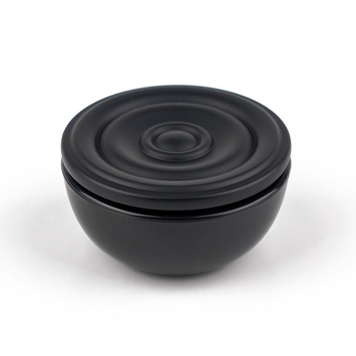 Buton pentru mobila Snail, finisaj negru mat CB, Ø 50 mm