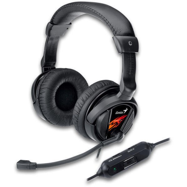 Genius HS-G560 Cuffie Gaming Per PC - Jack 3.5 Mm, Microfono Con Riduzione Rumore, Leggere 257g