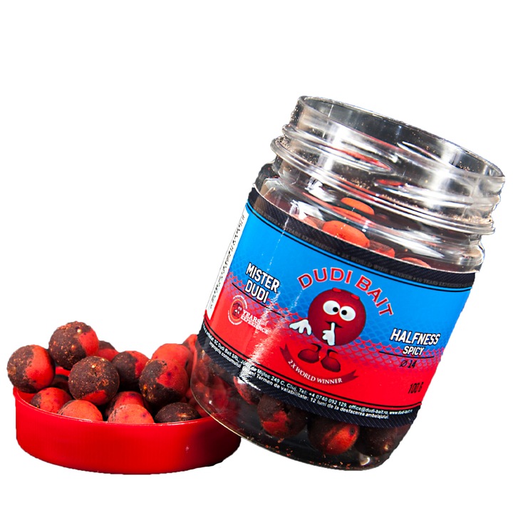 Boilies De Carlig Dudi Bait Mister Dudi Halfness Spicy 16mm / 100gr - Dudi00068