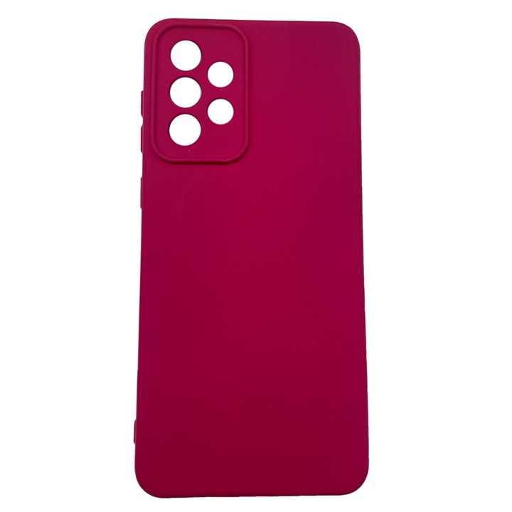 Husa de silicon TPU pentru Samsung Galaxy A33 5G, Interior Microfibra, Protectie Camera, Rosu