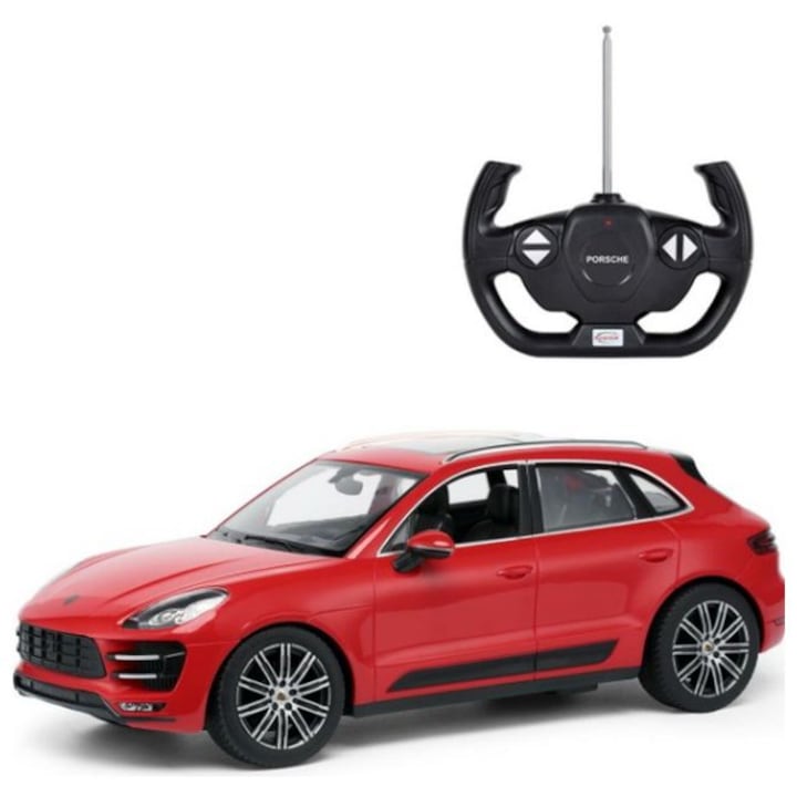 Masinuta cu telecomanda Porsche Macan Turbo rosu - 1/14 Rastar