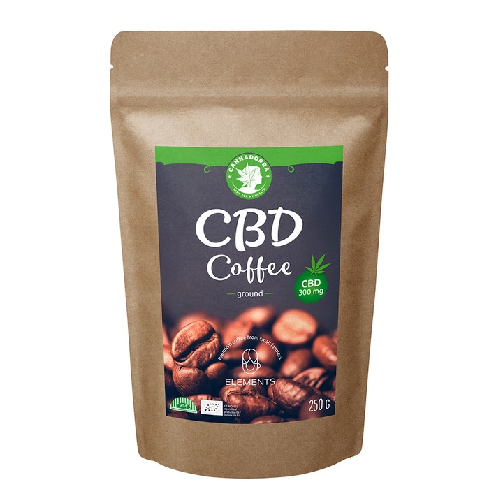 Zelena Zeme Kolumbiai Őrölt Kávé 300 mg CBD, 250g