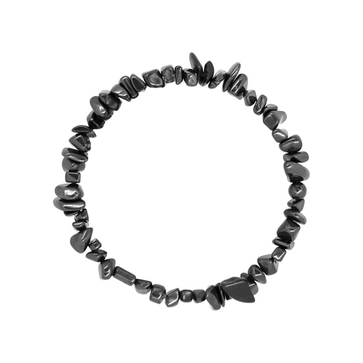 Bratara chips Hematit - cristale semipretioase, unisex, e-crystals