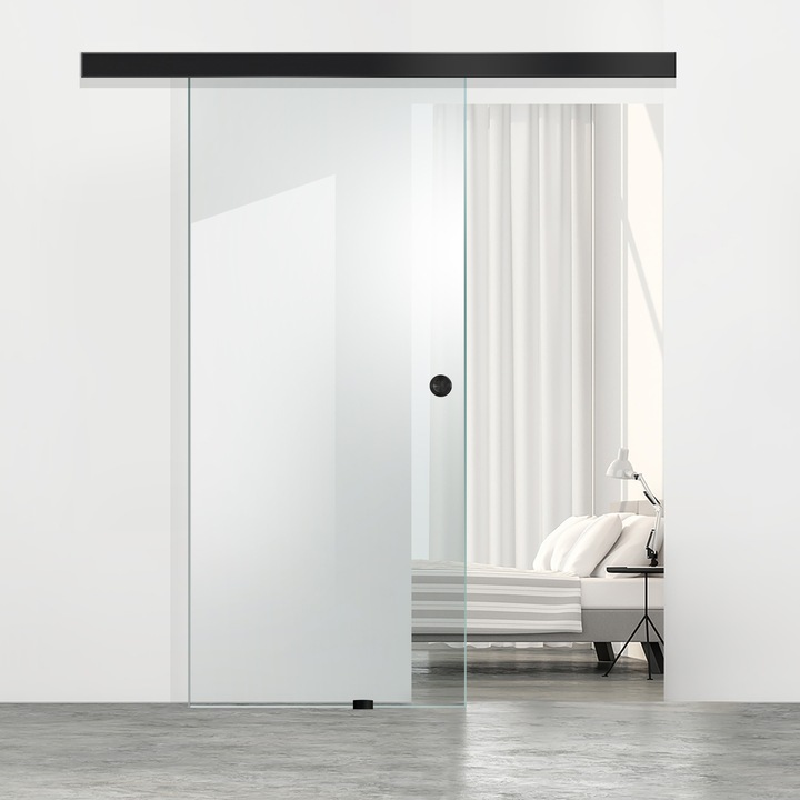 Boss Black üveg tolóajtó, 60x215 cm, 8 mm vastag víztiszta üveg