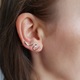 Cercei Silver Berry, Sarpe, de tip Ear Pins, din Argint