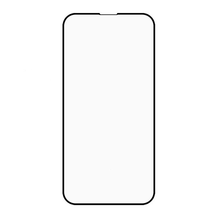 Протектор за iPhone 13 / iPhone 13 Pro, защитно стъкло, черен/прозрачен