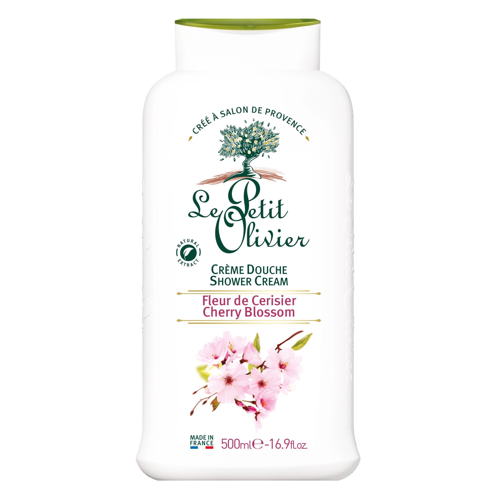Gel de dus crema Le Petit Olivier flori de cires, 500 ml