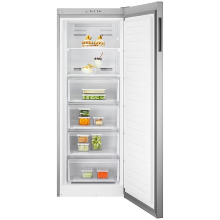 Congelator Electrolux LUT1NE32X, 226 l, No Frost-Frost Free, 5 rafturi, Alarma luminoasa, Usa reversibila, Clasa E, H 155 cm, Inox