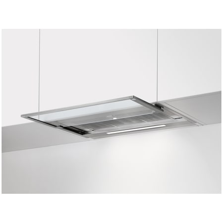 Hota incorporabila telescopica AEG, Putere absorbtie 690 mc/h, 1 motor, Control Electronic, Inox/Sticla