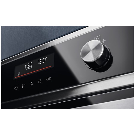 Cuptor incorporabil Electrolux EOD6P66X, Electric, 72 l, Autocuratare pirolitica, SteamBake, Grill, Timer cu display electronic, Clasa A+, Inox antiamprenta