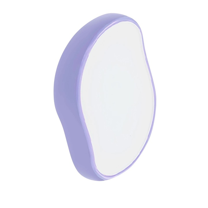 Epilator cu cristale Tiessa, fara durere, tehnologie nano glass, pentru epilarea parului si exfoliere, reutilizabil, mov