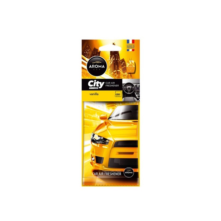 Odorizant auto cartonat City Vanilia Aroma Car