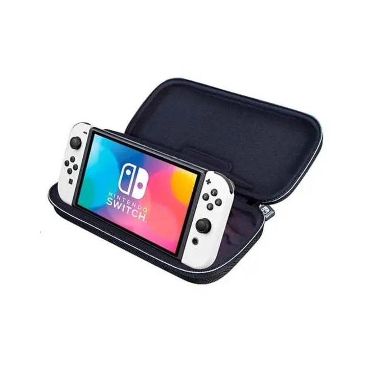 Geanta pentru consola gaming Nacon BigBen Nintendo Switch Deluxe Travel, White - NNS40W