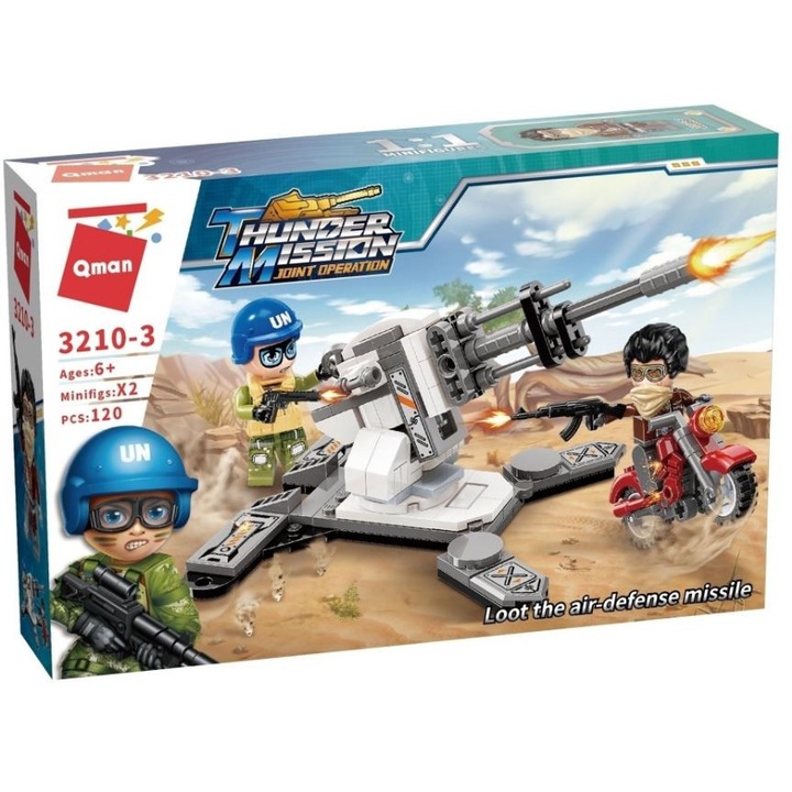 Constructor, Qman, lansator de rachete antiaeriene, 120 de piese