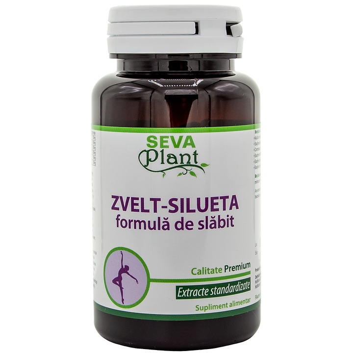 Zvelt-Silueta, formula de slabit cu extracte standardizate, 100 comprimate, SevaPlant