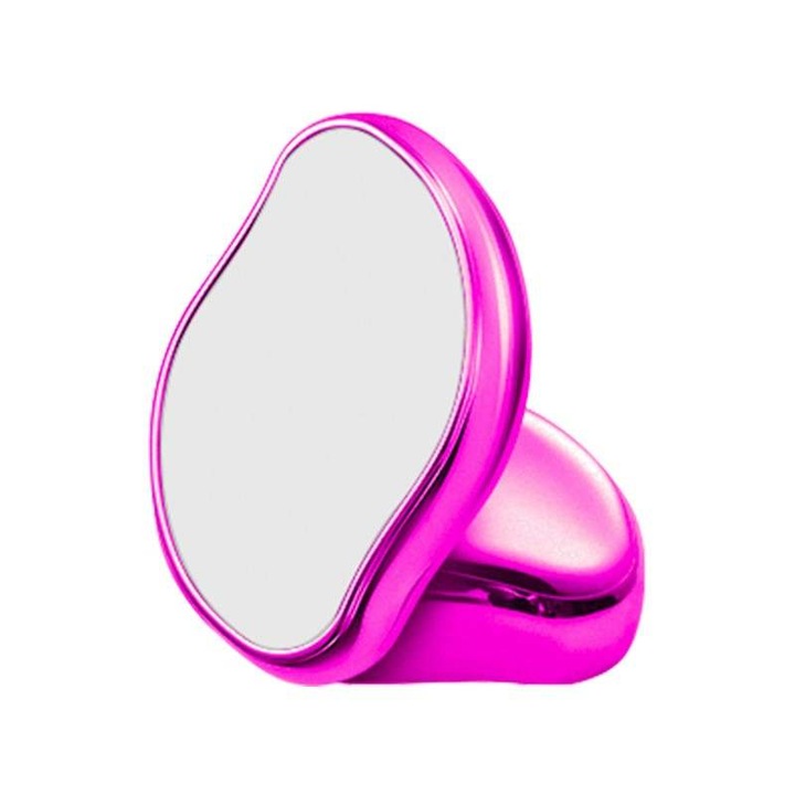 Epilator cu cristale Tiessa, fara durere, tehnologie nano glass, pentru epilarea parului si exfoliere, reutilizabil, roz