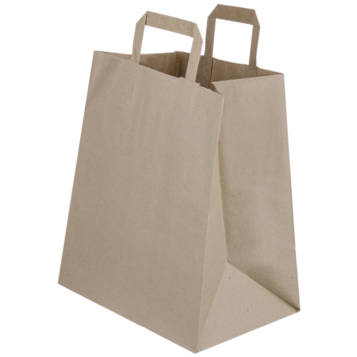 Set Sacose hartie kraft cu maner 26x17x29 cm 250 buc