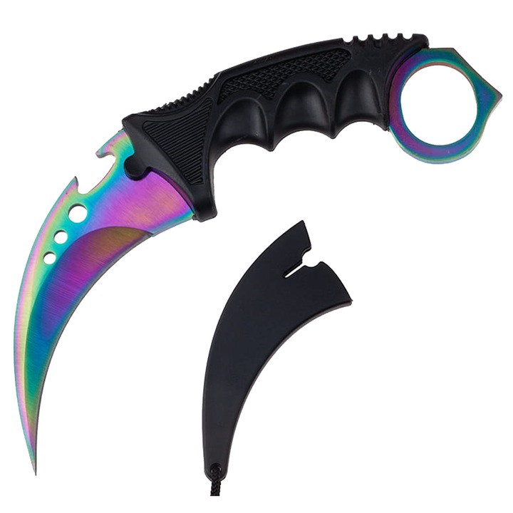 Depox vadászkés, Fade Break, 19 cm, acél, többszínű