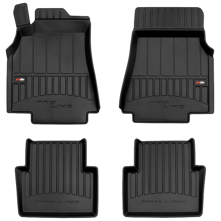 Set 4 Covorase auto Frogum ProLine din Cauciuc pentru Mercedes-Benz A Class W169 2004-2012 Hatchback Negru