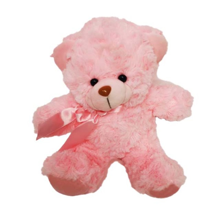 Ursulet de plus, Tommy, roz, 18x22 cm