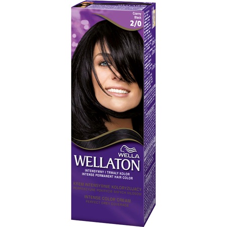 Vopsea de par permanenta Wellaton 2/0 Negru, 110ml
